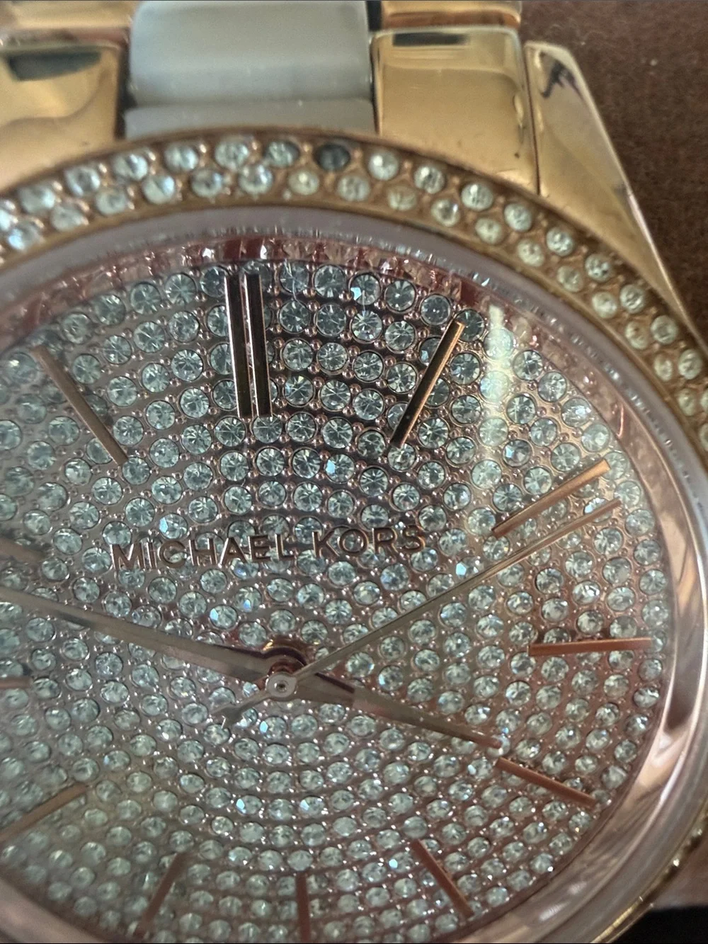 Michael Kors Rose Gold Crystal Pavé Bracelet Watch